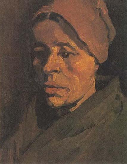  Head of a Peasant Woman with a brownish hood